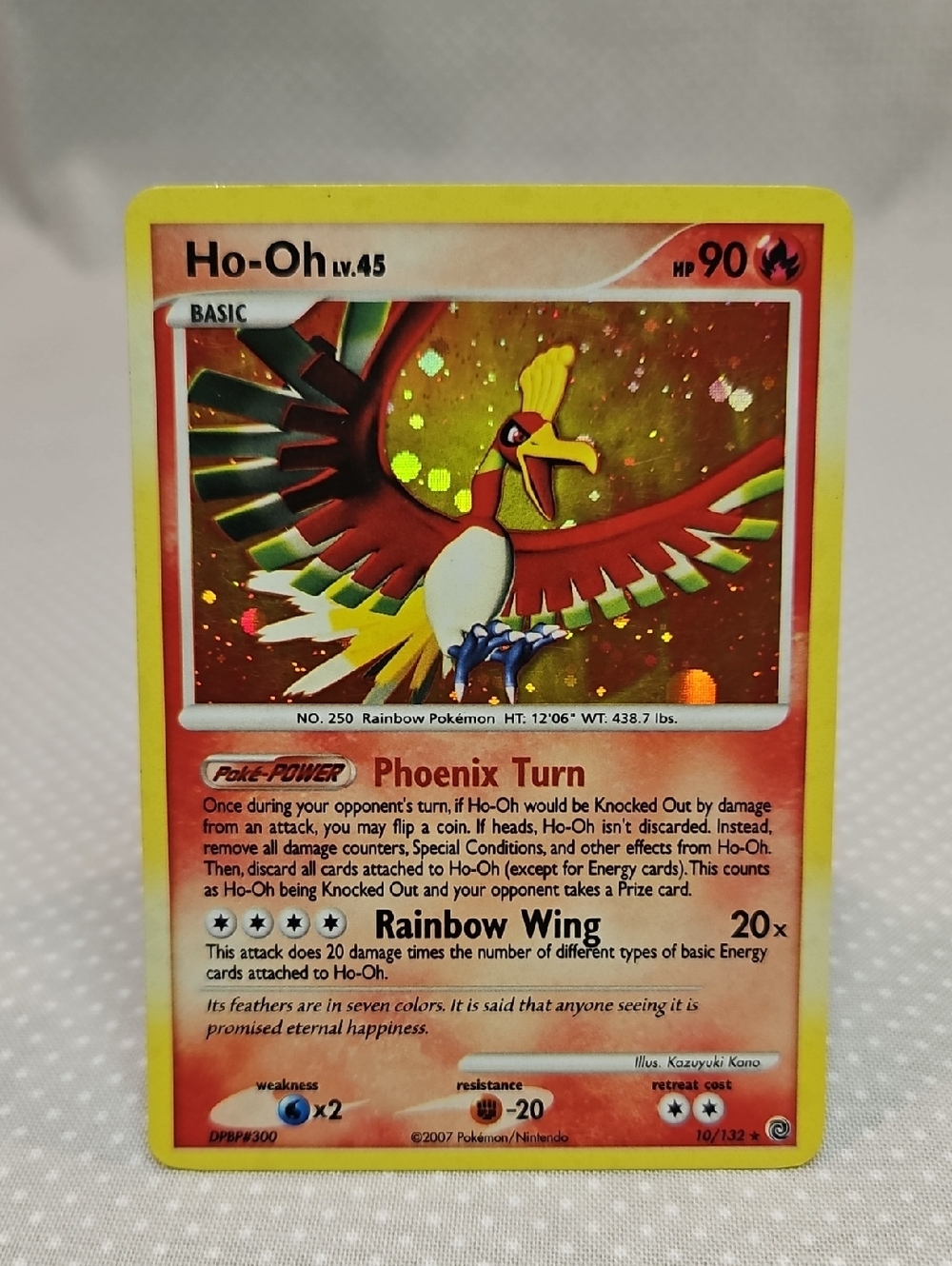 2007 Pokemon Ho-Oh LV.45 10/132 Holo Secret Wonders
